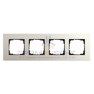Рамка 4-ая Gira Esprit Linoleum-Multiplex Светло-серый