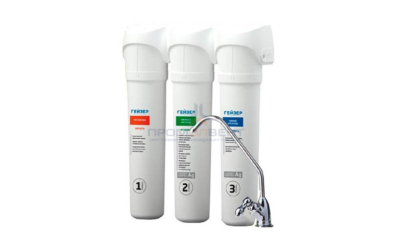 Фильтр для воды ГЕЙЗЕР Смарт (для мягкой/железистой/жесткой воды)