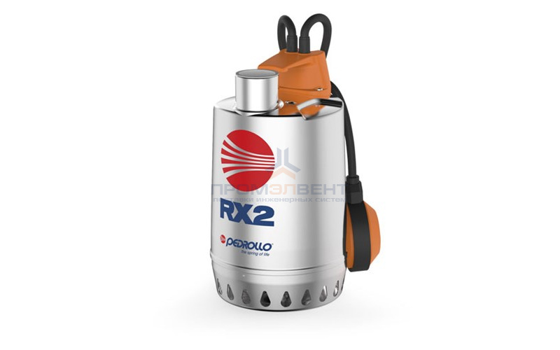 Насос дренажный Pedrollo RXm 5 - 1,1 кВт (1x230 В, Qmax 300 л/мин, Hmax 19,5 м, кабель 10 м)