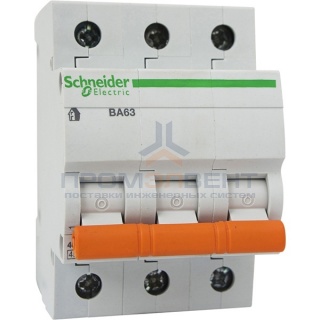 Автоматический выключатель Schneider Electric ВА63 3п 16A C 4,5 кА (автомат)